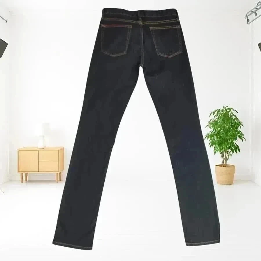 Jean GAP coupe straight fit - taille basse - stretch - neuf - bleu marine – photo 11